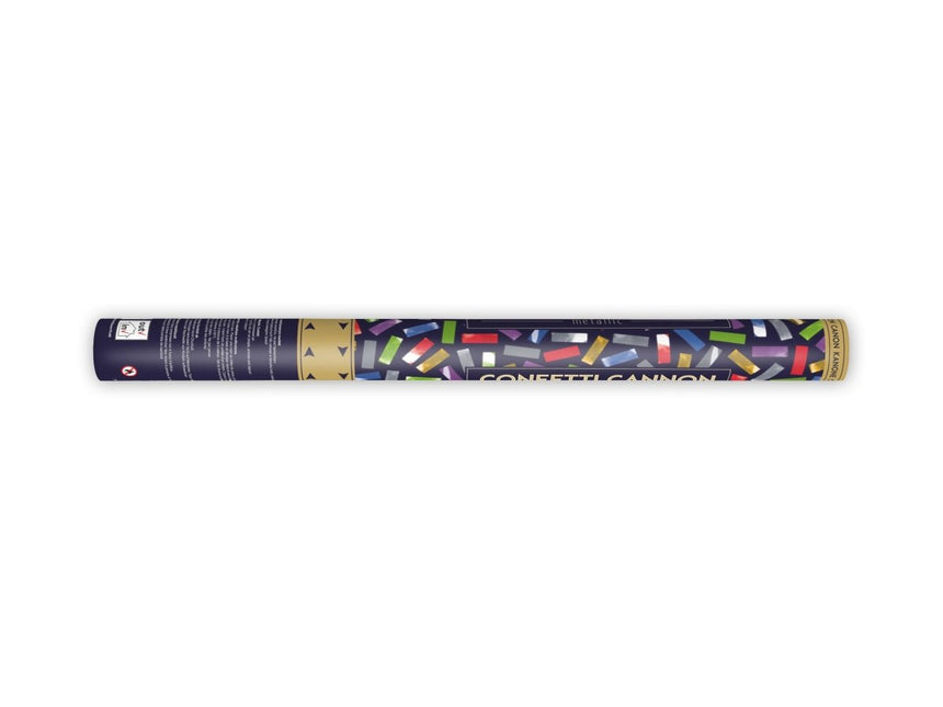 Confetti Kanon Gekleurde Mix 60cm van Partydeco koop je bij Partywinkel