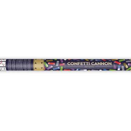 Confetti Kanon Gekleurde Mix 60cm van Partydeco koop je bij Partywinkel