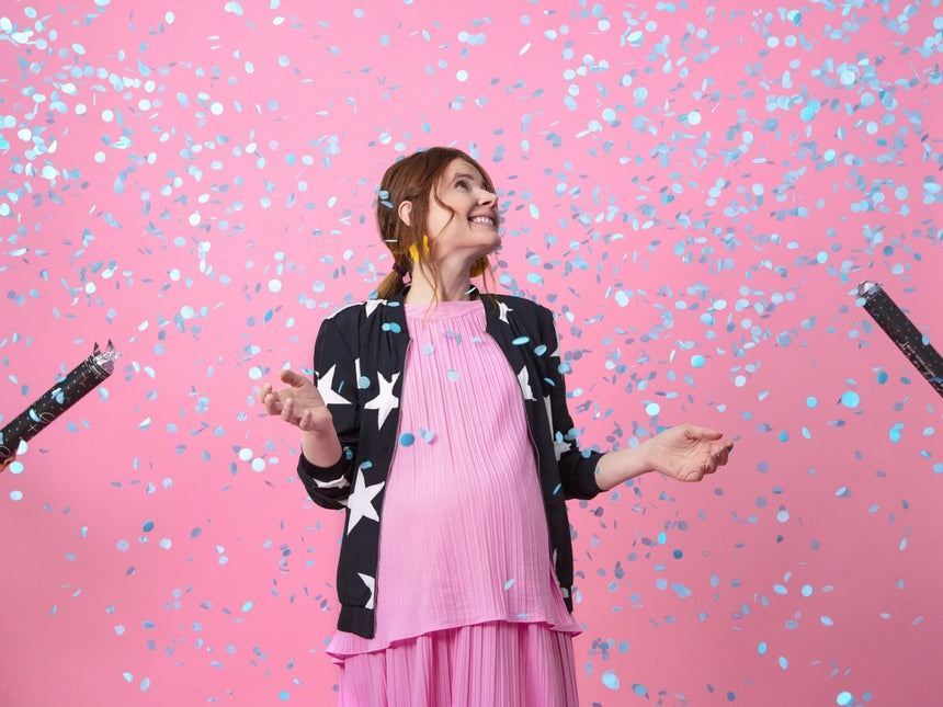 Confetti Kanon Gender Reveal Jongen 60cm van Partydeco koop je bij Partywinkel