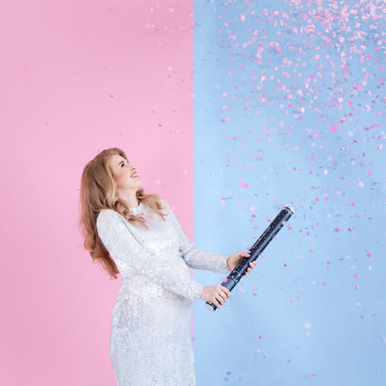 Confetti Kanon Gender Reveal Meisje 60cm van Partydeco koop je bij Partywinkel