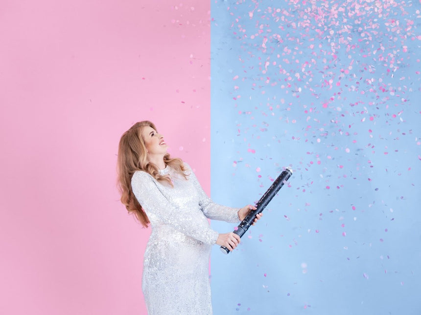 Confetti Kanon Gender Reveal Meisje 60cm van Partydeco koop je bij Partywinkel