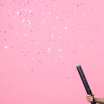 Confetti Kanon Gender Reveal Meisje 60cm van Partydeco koop je bij Partywinkel