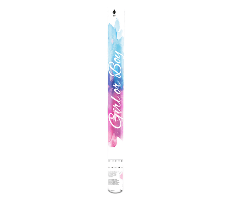 Confetti Kanon Gender Reveal Roze 57cm van Folat koop je bij Partywinkel