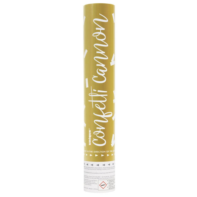 Confetti Kanon Goud 30cm van Unique koop je bij Partywinkel