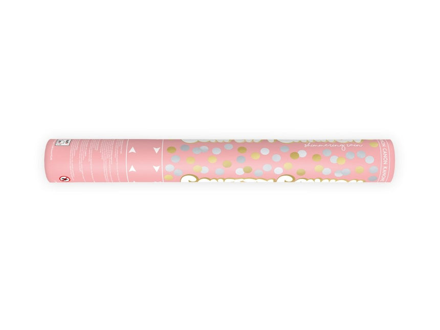 Confetti Kanon Goud Zilver 40cm van Partydeco koop je bij Partywinkel