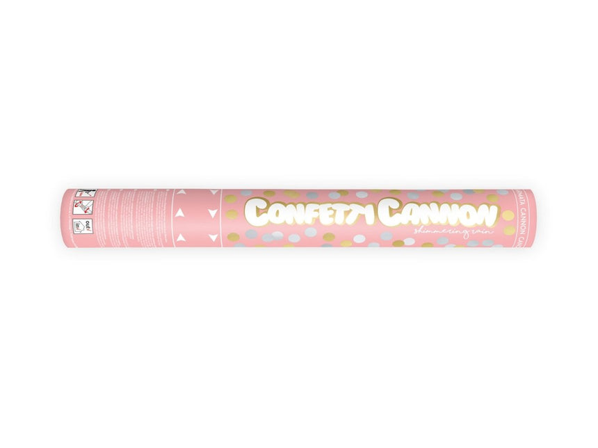 Confetti Kanon Goud Zilver 40cm van Partydeco koop je bij Partywinkel