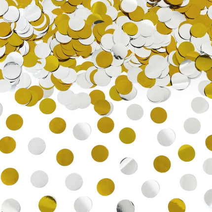 Confetti Kanon Goud Zilver 40cm van Partydeco koop je bij Partywinkel