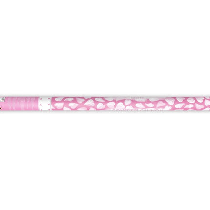 Confetti Kanon Hartjes Wit 80cm van Partydeco koop je bij Partywinkel