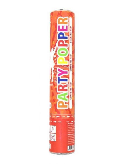 Confetti Kanon Rood 28cm van Folat koop je bij Partywinkel