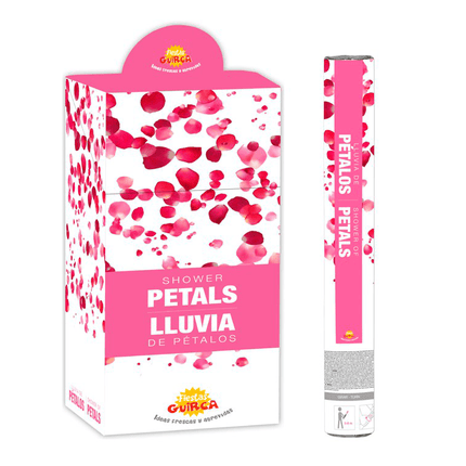 Confetti Kanon Rozenblaadjes Roze 50cm van Fiestas Guirca koop je bij Partywinkel