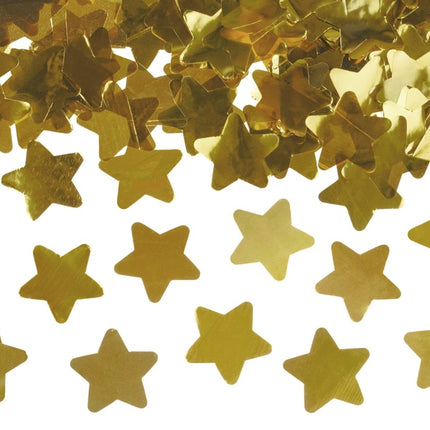 Confetti Kanon Sterren Goud 80cm van Partydeco koop je bij Partywinkel