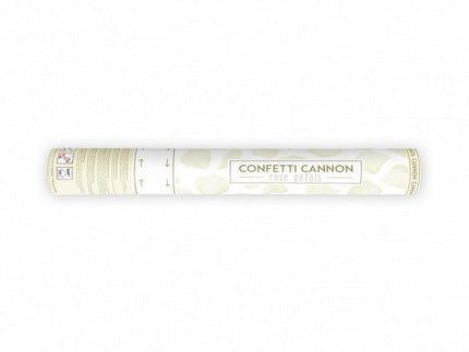 Confetti Kanon Vanille Creme Rozenblaadjes 40cm van Partydeco koop je bij Partywinkel