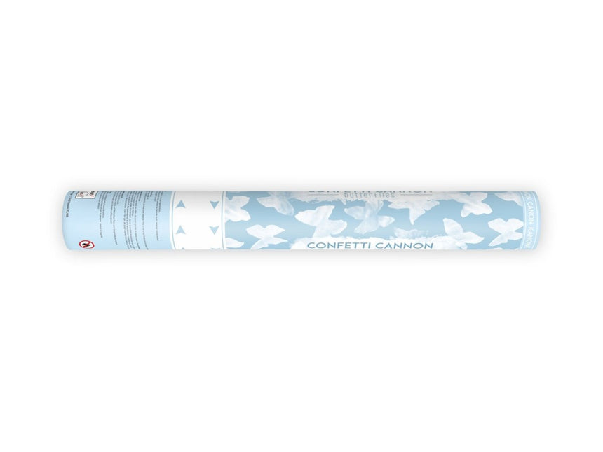 Confetti Kanon Vlinders Wit 40cm van Partydeco koop je bij Partywinkel