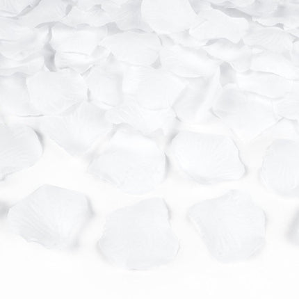 Confetti Kanon Witte Rozenblaadjes 60cm van Partydeco koop je bij Partywinkel