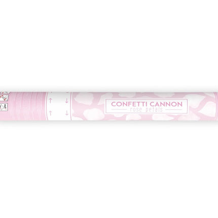 Confetti Kanon Witte Rozenblaadjes 60cm van Partydeco koop je bij Partywinkel