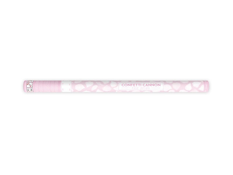 Confetti Kanon Witte Rozenblaadjes 80cm van Partydeco koop je bij Partywinkel