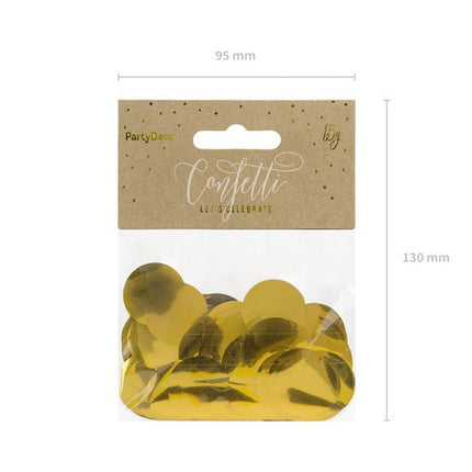 Confetti Rond Goud van Partydeco koop je bij Partywinkel
