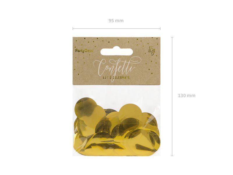 Confetti Rond Goud van Partydeco koop je bij Partywinkel