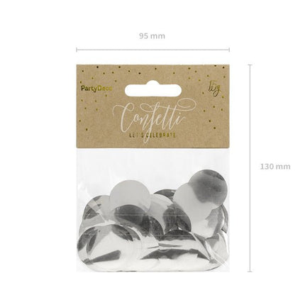 Confetti Rond Zilver van Partydeco koop je bij Partywinkel