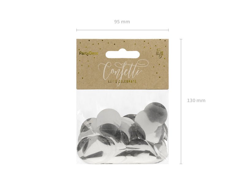 Confetti Rond Zilver van Partydeco koop je bij Partywinkel