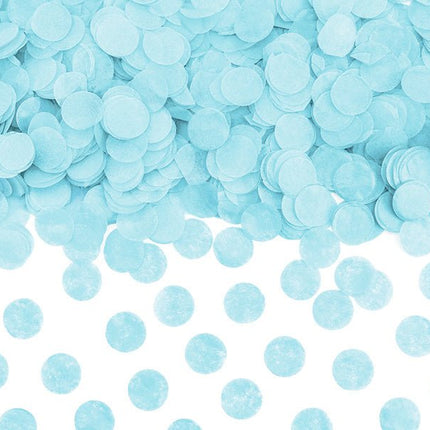 Confetti Rondjes Lichtblauw van Partydeco koop je bij Partywinkel