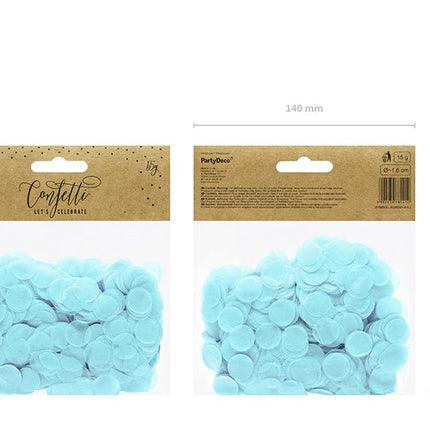 Confetti Rondjes Lichtblauw van Partydeco koop je bij Partywinkel