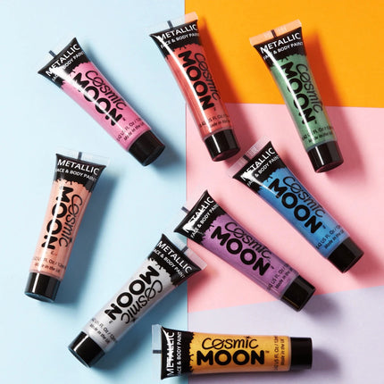 Cosmic Moon Metallic Face Paint Green 12ml van Moon Creations koop je bij Partywinkel