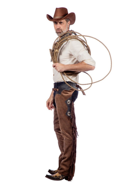 Cowboy Broek Bruin Heren van Wilbers & Wilbers koop je bij Partywinkel