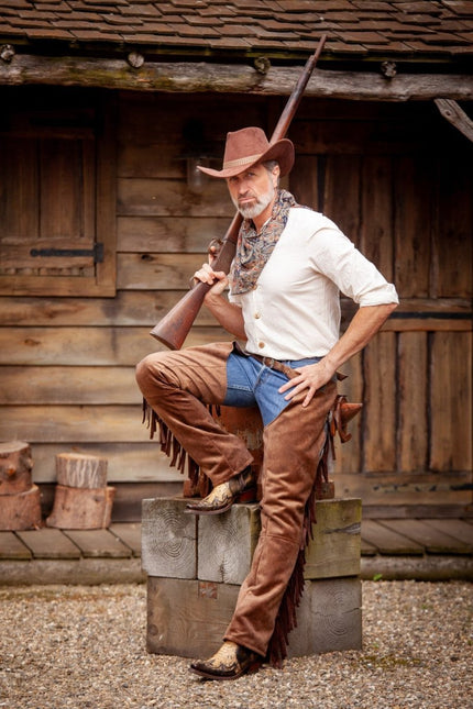 Cowboy Broek Bruin Heren van Wilbers & Wilbers koop je bij Partywinkel