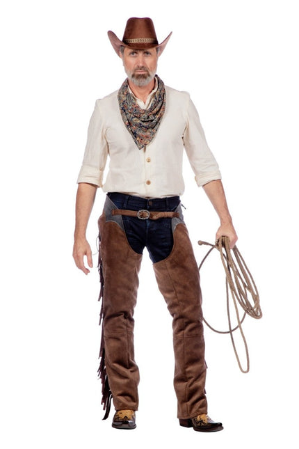 Cowboy Broek Bruin Heren van Wilbers & Wilbers koop je bij Partywinkel