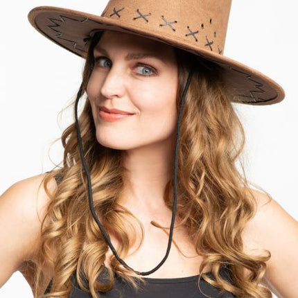 Cowboy Hoed Bruin van Partychimp koop je bij Partywinkel