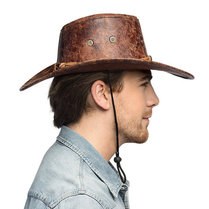 Cowboy Hoed Bruin Outlaw van Boland koop je bij Partywinkel