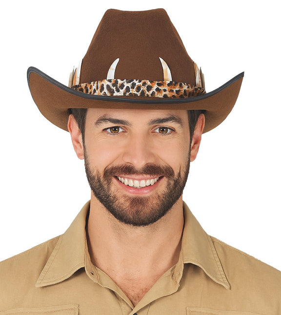 Cowboy Hoed Bruin Vilt van Fiestas Guirca koop je bij Partywinkel