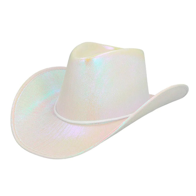 Cowboy Hoed Parelmoer van Boland koop je bij Partywinkel