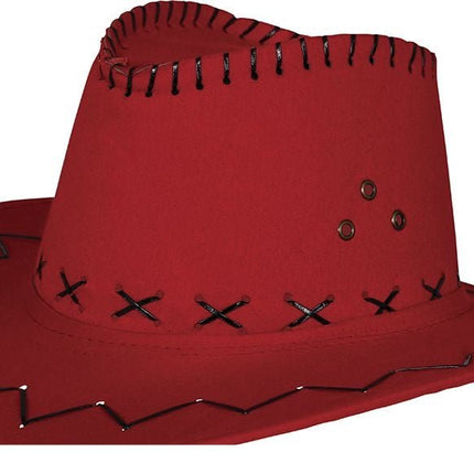 Cowboy Hoed Rood van Fiestas Guirca koop je bij Partywinkel