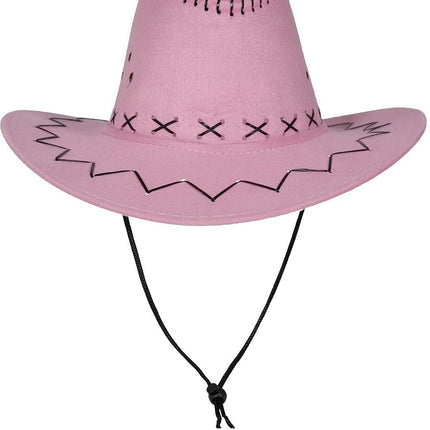 Cowboy Hoed Roze van Fiestas Guirca koop je bij Partywinkel