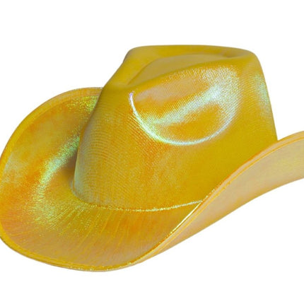 Cowboy Hoed Shiny Goud van Partychimp koop je bij Partywinkel