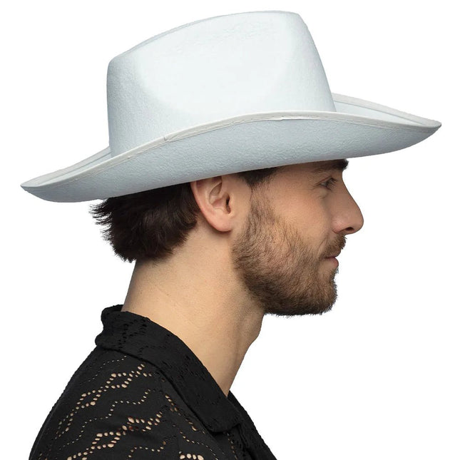 Cowboy Hoed Wit van Boland koop je bij Partywinkel