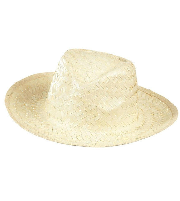 Cowboy Hoed Wit Stro van Widmann koop je bij Partywinkel
