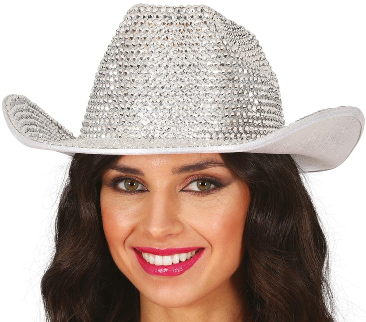 Cowboy Hoed Zilver van Fiestas Guirca koop je bij Partywinkel