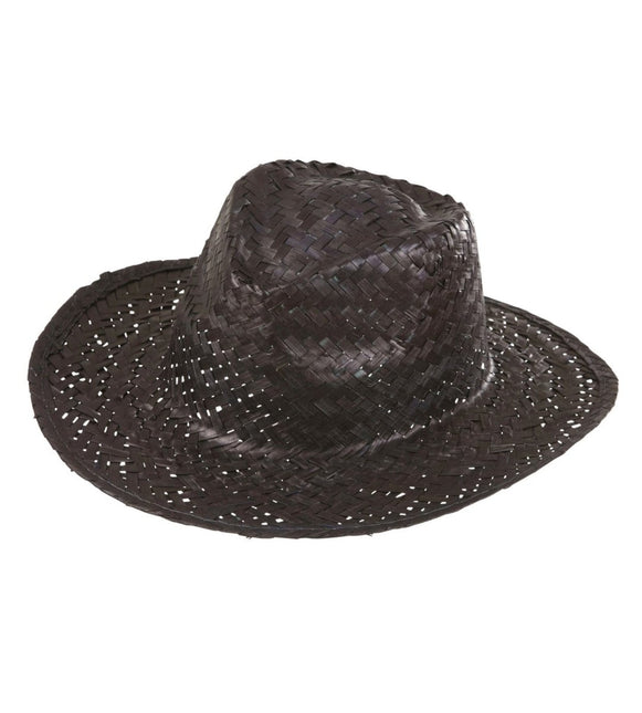 Cowboy Hoed Zwart Stro van Widmann koop je bij Partywinkel