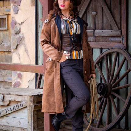 Cowboy Jas Bruin Dames van Wilbers & Wilbers koop je bij Partywinkel