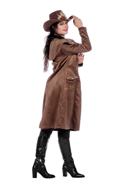 Cowboy Jas Bruin Dames van Wilbers & Wilbers koop je bij Partywinkel