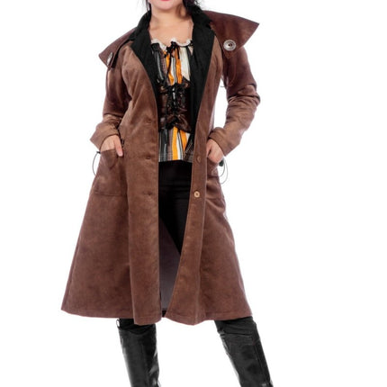 Cowboy Jas Bruin Dames van Wilbers & Wilbers koop je bij Partywinkel