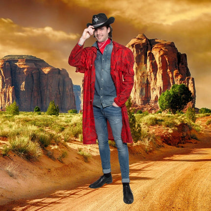 Cowboy Jas Rood van Folat koop je bij Partywinkel