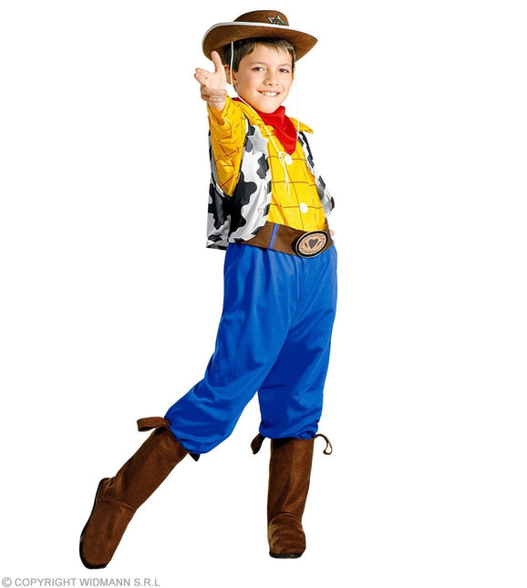 Cowboy Kostuum Blauw Geel Jongen van Widmann koop je bij Partywinkel
