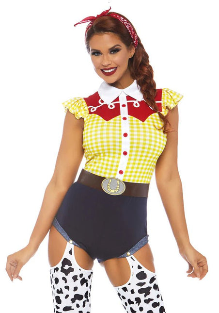 Cowboy Kostuum Dames Bodysuit Leg Avenue van Leg Avenue koop je bij Partywinkel