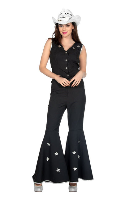 Cowboy Set Dames Zwart van Wilbers & Wilbers koop je bij Partywinkel