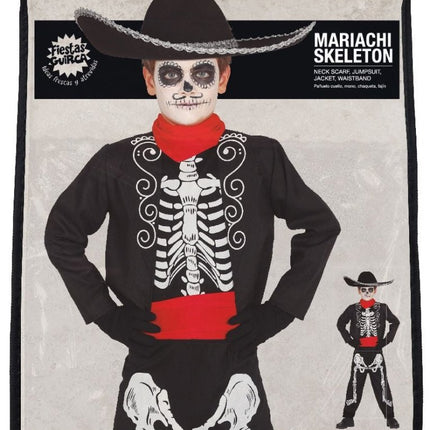 Cowboy skelet Halloween Kostuum Kind van Fiestas Guirca koop je bij Partywinkel