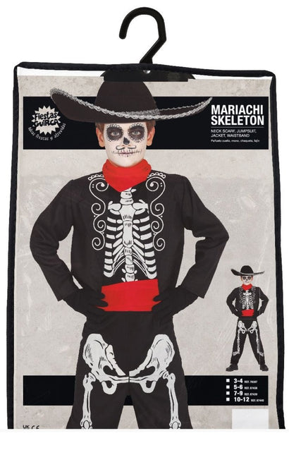 Cowboy skelet Halloween Kostuum Kind van Fiestas Guirca koop je bij Partywinkel